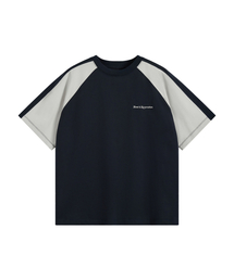 COLORATION RAGLAN T-SHIRT - NAVY