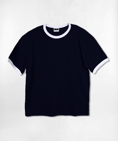 NOTUSUAL（ノットユージュアル）の「ユーズアル リンガー 半袖Tシャツ 4カラー（Tシャツ/カットソー・レディース・クリーム/ホワイト×グリーン/ホワイト/ネイビー・SMALL/MEDIUM/LARGE/X-LARGE）」の7枚目の写真