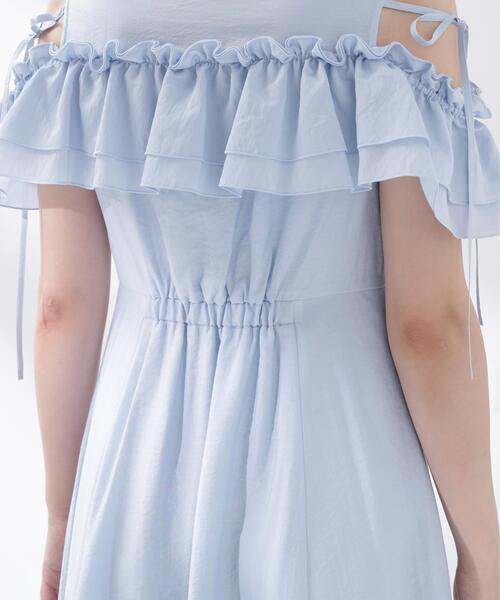 PROPORTION BODY DRESSING(プロポーションボディドレッシング)の「<E>フリルシャツワンピース / 1216247600(ワンピース・レディース・ネイビー/ブルー・P/S/MEDIUM)」の7枚目の写真