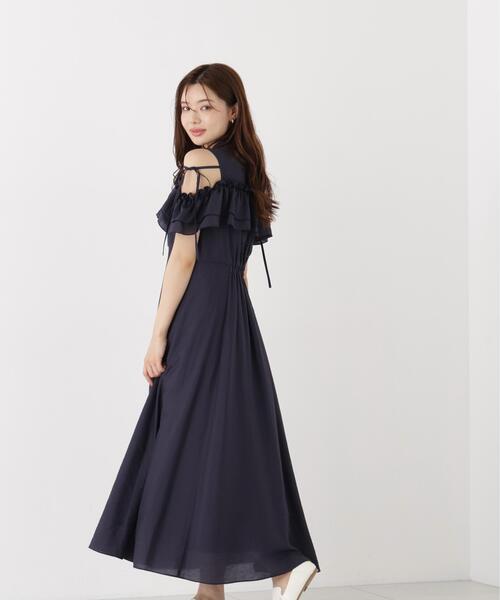 PROPORTION BODY DRESSING(プロポーションボディドレッシング)の「<E>フリルシャツワンピース / 1216247600(ワンピース・レディース・ネイビー/ブルー・P/S/MEDIUM)」の13枚目の写真