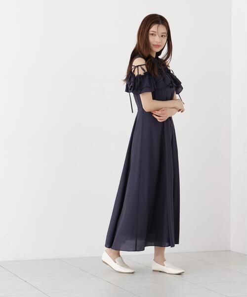 PROPORTION BODY DRESSING(プロポーションボディドレッシング)の「<E>フリルシャツワンピース / 1216247600(ワンピース・レディース・ネイビー/ブルー・P/S/MEDIUM)」の15枚目の写真
