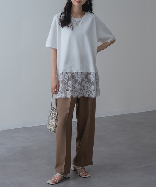 refinedworks(リファインドワークス)の「【refinedworks】セットアップ 対応◎ サイドライン センタープレス パンツ(その他パンツ・レディース・ブラウン/チャコールグレー/ブラック・FREE)」の22枚目の写真