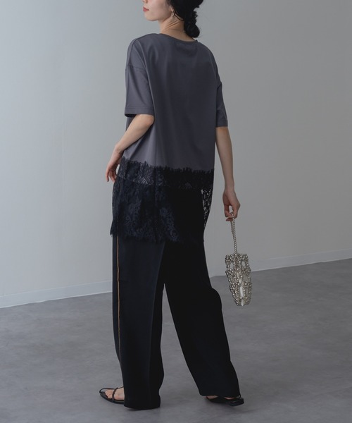 refinedworks(リファインドワークス)の「【refinedworks】セットアップ 対応◎ サイドライン センタープレス パンツ(その他パンツ・レディース・ブラウン/チャコールグレー/ブラック・FREE)」の16枚目の写真