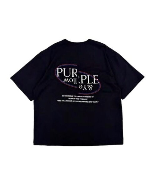 Purple&Yellow（パープルアンドイエロー）の「バックロゴ刺繍 半袖Tシャツ（Tシャツ/カットソー・メンズ・ホワイト/ブラック/グリーン/オートミール・SMALL/MEDIUM/LARGE）」の8枚目の写真