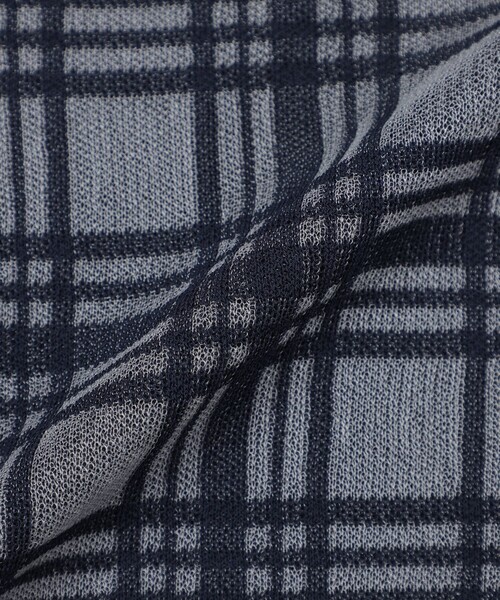Paul Stuart（ポールスチュアート）の「【WEB・一部店舗限定/ウォッシャブル】チェックジャカード　プルオーバー（Tシャツ/カットソー・レディース・ネイビー/ホワイト・6）」の10枚目の写真