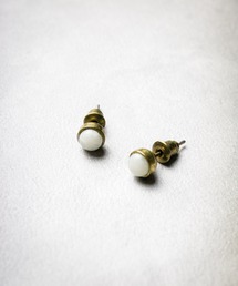 【天然石サークルピアス】
