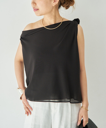 Deuxieme Classe | 【BY SLOAN/バイ スローン】Georgette Knot Twist Top(シャツ/ブラウス)