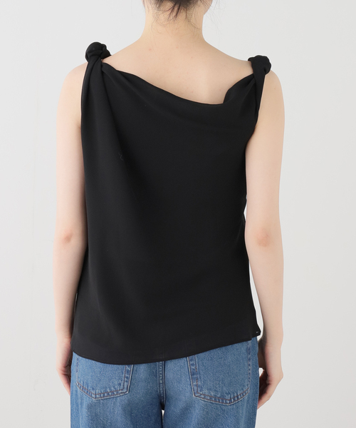 Deuxieme Classe（ドゥーズィエムクラス）の「【BY SLOAN/バイ スローン】Georgette Knot Twist Top（シャツ/ブラウス・レディース・ブラック・FREE）」の8枚目の写真