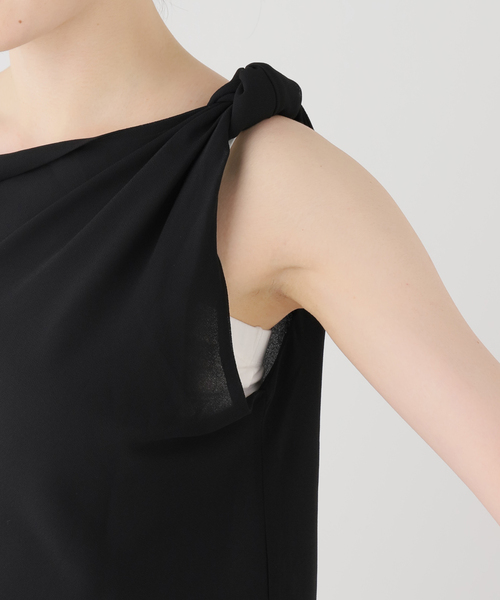 Deuxieme Classe（ドゥーズィエムクラス）の「【BY SLOAN/バイ スローン】Georgette Knot Twist Top（シャツ/ブラウス・レディース・ブラック・FREE）」の10枚目の写真