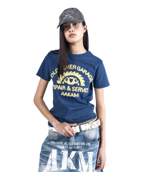 AAKAM(アーカム)の「Repair Service Boucle Half Top (Navy)(Tシャツ/カットソー・レディース・その他・1/3/2)」の7枚目の写真