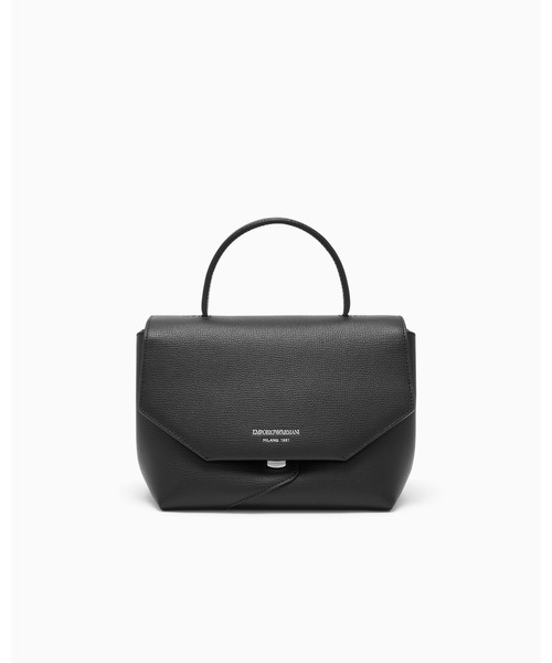EMPORIO ARMANI(エンポリオアルマーニ)の「【エンポリオ アルマーニ】Emporio Armani 1981 レザーミニバッグ(ハンドバッグ・レディース・ブラック/ダークウッド/オートミール・FREE)」の2枚目の写真