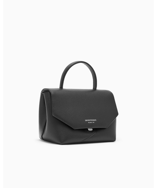 EMPORIO ARMANI(エンポリオアルマーニ)の「【エンポリオ アルマーニ】Emporio Armani 1981 レザーミニバッグ(ハンドバッグ・レディース・ブラック/ダークウッド/オートミール・FREE)」の4枚目の写真