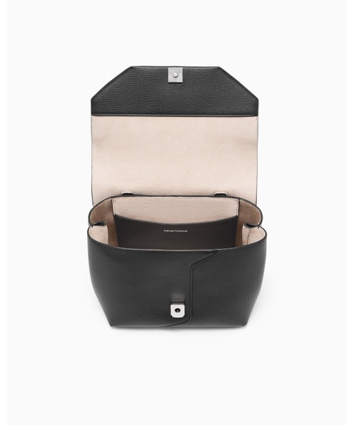 EMPORIO ARMANI(エンポリオアルマーニ)の「【エンポリオ アルマーニ】Emporio Armani 1981 レザーミニバッグ(ハンドバッグ・レディース・ブラック/ダークウッド/オートミール・FREE)」の6枚目の写真
