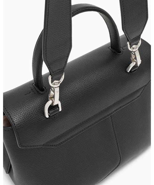 EMPORIO ARMANI(エンポリオアルマーニ)の「【エンポリオ アルマーニ】Emporio Armani 1981 レザーミニバッグ(ハンドバッグ・レディース・ブラック/ダークウッド/オートミール・FREE)」の8枚目の写真