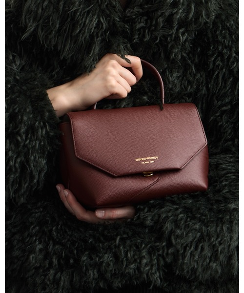 EMPORIO ARMANI(エンポリオアルマーニ)の「【エンポリオ アルマーニ】Emporio Armani 1981 レザーミニバッグ(ハンドバッグ・レディース・ブラック/ダークウッド/オートミール・FREE)」の13枚目の写真