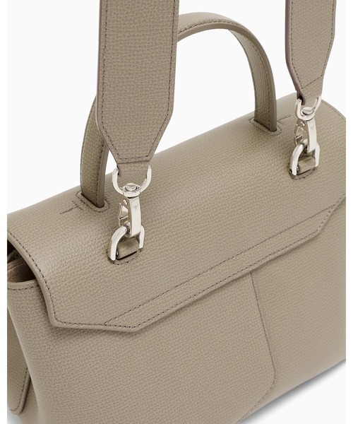 EMPORIO ARMANI(エンポリオアルマーニ)の「【エンポリオ アルマーニ】Emporio Armani 1981 レザーミニバッグ(ハンドバッグ・レディース・ブラック/ダークウッド/オートミール・FREE)」の19枚目の写真