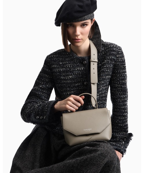 EMPORIO ARMANI(エンポリオアルマーニ)の「【エンポリオ アルマーニ】Emporio Armani 1981 レザーミニバッグ(ハンドバッグ・レディース・ブラック/ダークウッド/オートミール・FREE)」の14枚目の写真