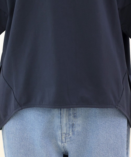 Aletta vita（アレッタビータ）の「接触冷感シルケットタック使いドルマンプルオーバー（Tシャツ/カットソー・レディース・ネイビー/グレイッシュベージュ/ブラック・M）」の12枚目の写真