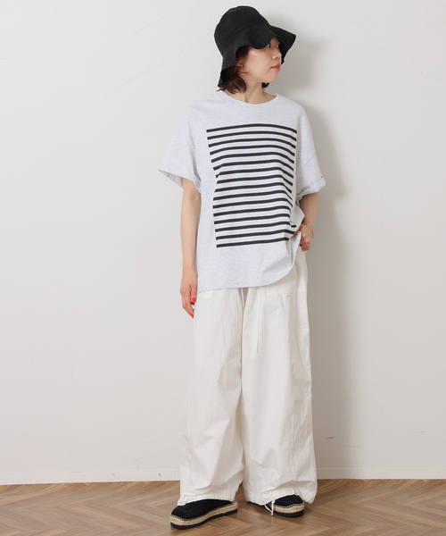 JOURNAL STANDARD LUXE(ジャーナルスタンダード ラックス)の「バフワッシャー ベイカーパンツ(その他パンツ・レディース・カーキ/ホワイト・SMALL/MEDIUM)」の3枚目の写真