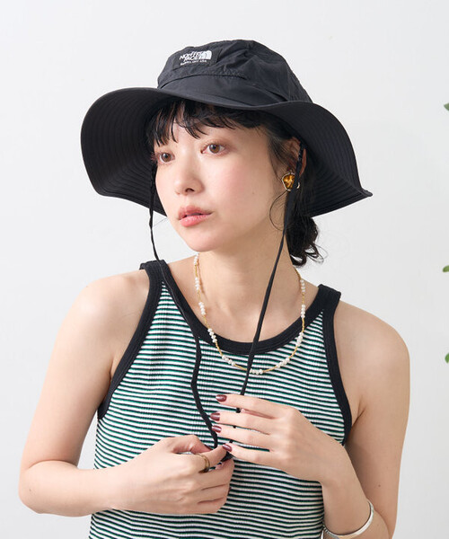 THE NORTH FACE(ザノースフェイス)の「THE NORTH FACE/ザ・ノース・フェイス Horizon Hat ホライズンハット【NN42531】(ハット・レディース・グレー/ブラック/ベージュ・LARGE/MEDIUM)」の4枚目の写真