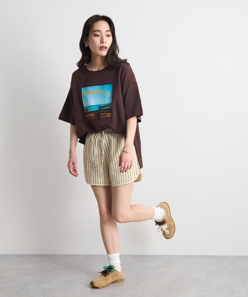 STELLA FISH(ステラフィッシュ)の「【夏フェス】ストライプショートパンツ(その他パンツ・レディース・ブルー/ベージュ・FREE)」の10枚目の写真
