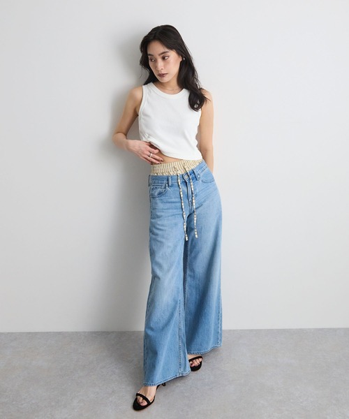 STELLA FISH(ステラフィッシュ)の「【夏フェス】ストライプショートパンツ(その他パンツ・レディース・ブルー/ベージュ・FREE)」の14枚目の写真
