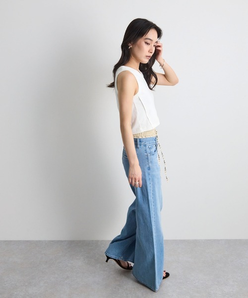 STELLA FISH(ステラフィッシュ)の「【夏フェス】ストライプショートパンツ(その他パンツ・レディース・ブルー/ベージュ・FREE)」の15枚目の写真
