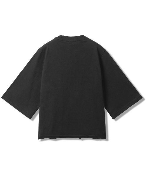 MILK ASH AND DOLLS(ミルク アッシュ アンド ドールズ)の「エディンバラ クロップショートスリーブ - ブラック(Tシャツ/カットソー・レディース・ブラック・SMALL/MEDIUM)」の6枚目の写真