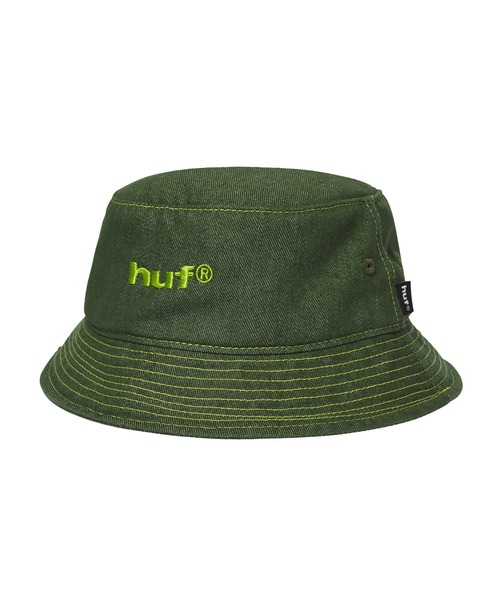 HUF（ハフ）の「CASSEL BUCKET HAT（ハット・メンズ・ブラック系その他/グリーン・S/M/L/XL）」の2枚目の写真