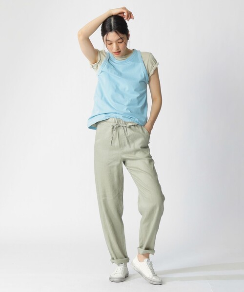 ECOALF(エコアルフ)の「MINDEN タンクトップ / MINDEN T-SHIRT WOMAN(タンクトップ・レディース・ライトブルー/ホワイト/ピンク系その他3・FREE)」の9枚目の写真