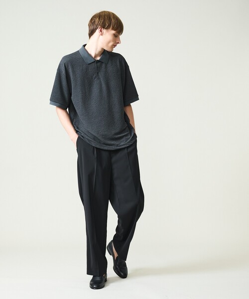 ABAHOUSE(アバハウス)の「【セットアップ対応】リネンライクシャンブレー ワイドイージーパンツ(その他パンツ・メンズ・グレイッシュブルー/ブラック/カーキ・48/46)」の14枚目の写真