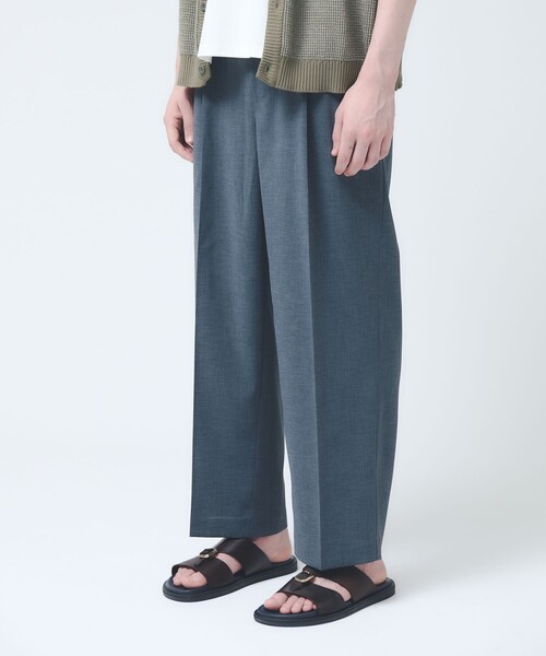 ABAHOUSE(アバハウス)の「【セットアップ対応】リネンライクシャンブレー ワイドイージーパンツ(その他パンツ・メンズ・グレイッシュブルー/ブラック/カーキ・48/46)」の5枚目の写真