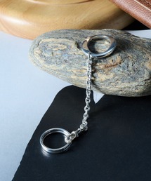 MILITARY(�~���^���[)�́yMAISON CLUB�zDouble Ring Key Chain Silver925 KUN(�L�[�z���_�[)