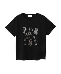 PARISキラキラロゴTシャツ
