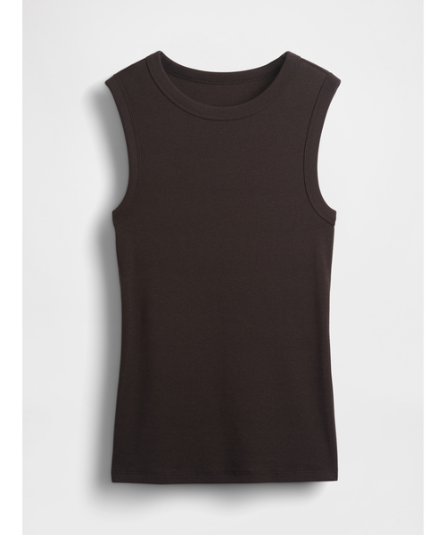 GAP(ギャップ)の「モダン クルーネック タンクトップ(タンクトップ・レディース・ホワイト/ブラック/ブラウン・XXS/XL/L/S/M/XS)」の8枚目の写真