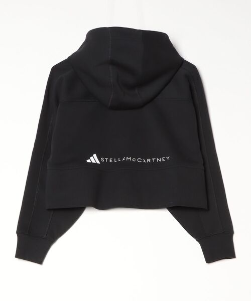 adidas by Stella McCartney(アディダスバイステラマッカートニー)の「adidas by Stella McCartney スポーツウェア クロップドパーカー【adidas by Stella McCartney】 / アディダス adidas(パーカー・レディース・ブラック・X-SMALL/X-LARGE/SMALL/MEDIUM/LARGE/XX-LARGE)」の6枚目の写真