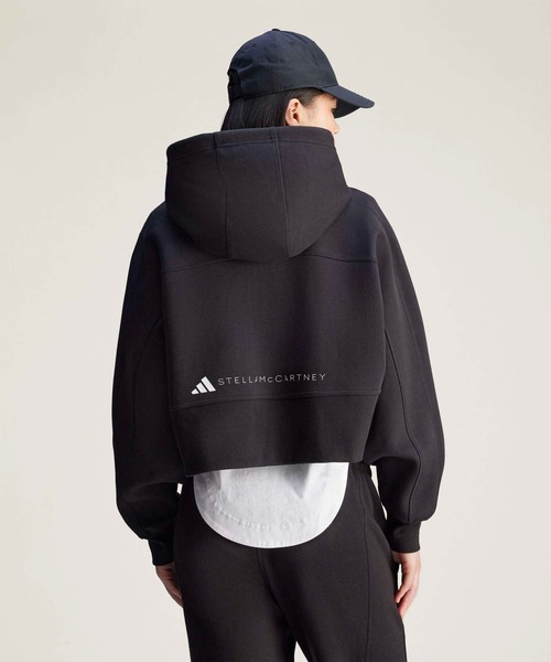 adidas by Stella McCartney(アディダスバイステラマッカートニー)の「adidas by Stella McCartney スポーツウェア クロップドパーカー【adidas by Stella McCartney】 / アディダス adidas(パーカー・レディース・ブラック・X-SMALL/X-LARGE/SMALL/MEDIUM/LARGE/XX-LARGE)」の2枚目の写真