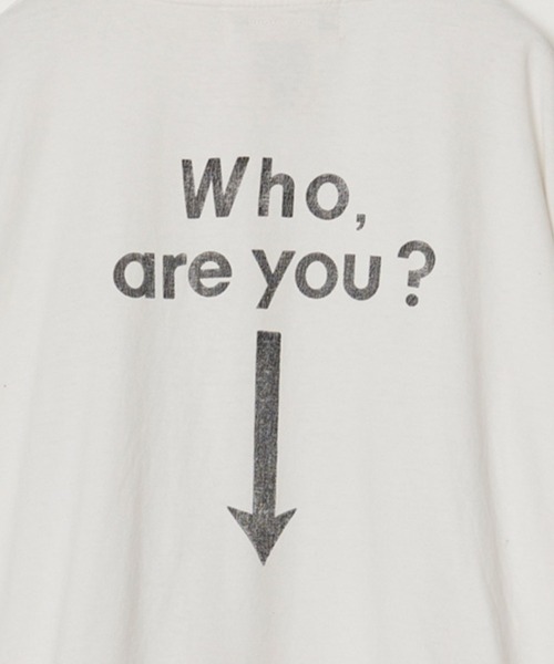 REMI RELIEF(レミレリーフ)の「REMI RELIEF/ NEW SP加工20/-天竺BIGサイズT(Who are you?) / RN31393123(Tシャツ/カットソー・メンズ・ホワイト/ブラック・L/M)」の10枚目の写真