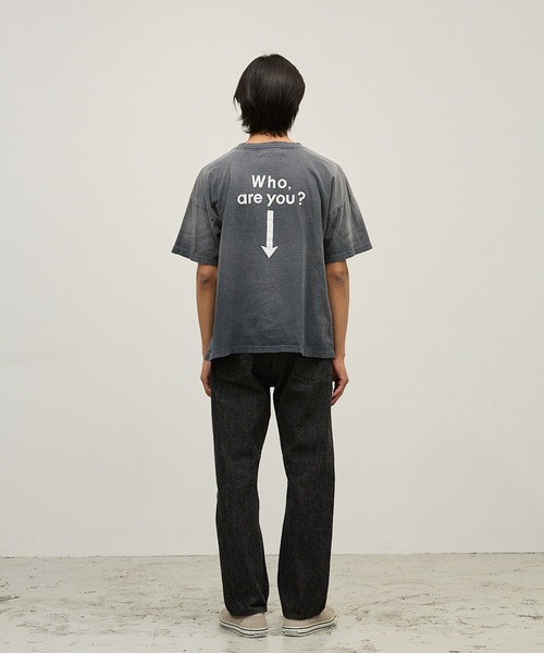 REMI RELIEF(レミレリーフ)の「REMI RELIEF/ NEW SP加工20/-天竺BIGサイズT(Who are you?) / RN31393123(Tシャツ/カットソー・メンズ・ホワイト/ブラック・L/M)」の15枚目の写真