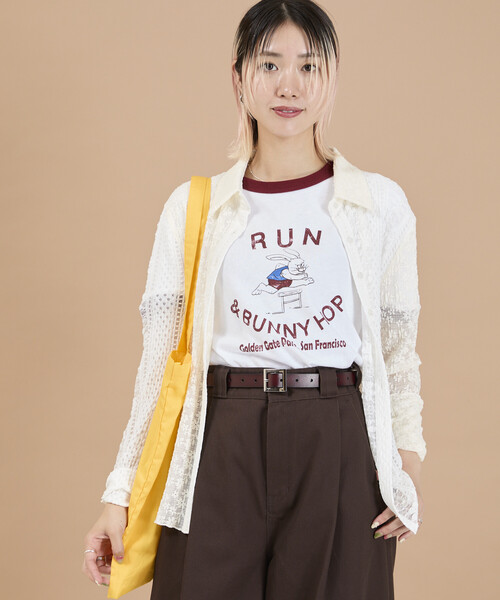Freada(フリーダ)の「Freada/フリーダ 花柄カットレースシャツ(シャツ/ブラウス・レディース・ブラック/ホワイト・ONE SIZE)」の8枚目の写真