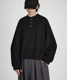 【Neucon】WIDE-SLEEVE HENLRY-NECK BIG TEE / ワイドスリーブヘンリーネックビッグロンT