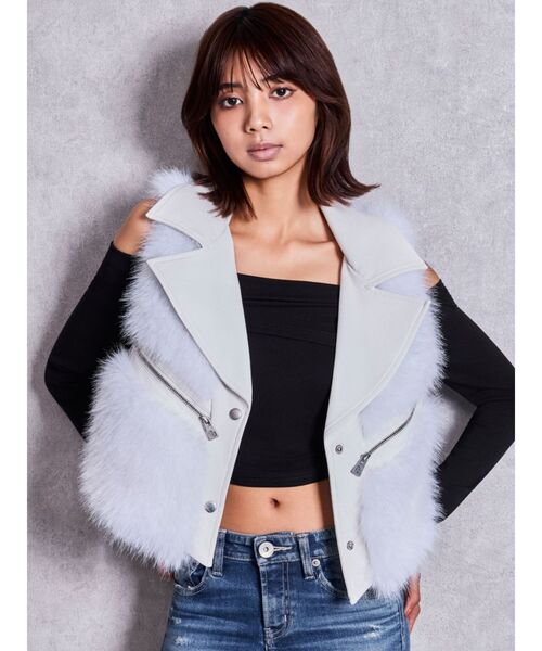 GYDA(ジェイダ)の「サイドギャザーオフショルトップス(Tシャツ/カットソー・レディース・ブラック/グレー/オフホワイト・FREE)」の19枚目の写真