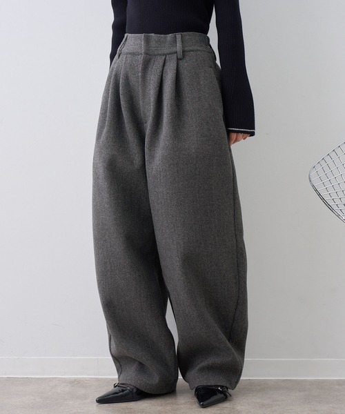 NOGLE(ノグル)の「【NOGLE/ノグル】カットメルトンスラックス(スラックス・レディース・アイボリー/ブラウン/グレー・S/M)」の10枚目の写真