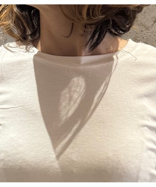 Desert Rose(デザートローズ)の「【DESERT ROSE/デザートローズ】アシンメトリーレースヘムプルオーバー(Tシャツ/カットソー・レディース・ブラック/ホワイト・FREE)」の9枚目の写真