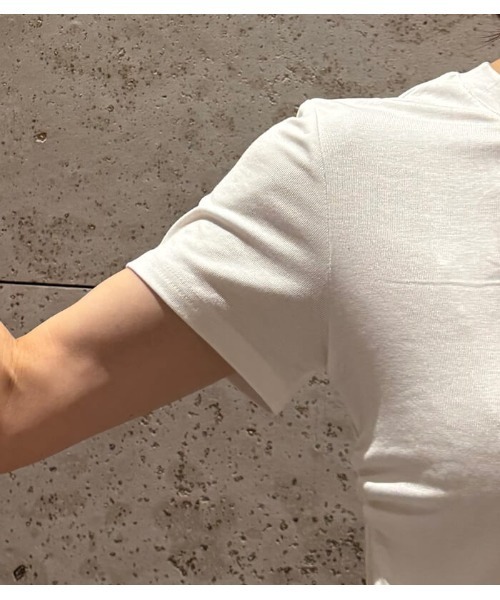Desert Rose(デザートローズ)の「【DESERT ROSE/デザートローズ】アシンメトリーレースヘムプルオーバー(Tシャツ/カットソー・レディース・ブラック/ホワイト・FREE)」の11枚目の写真
