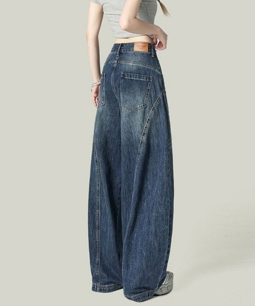 REBALANCE（リバランス）の「カーブドデニム（デニムパンツ・レディース・A・X-LARGE/LARGE/MEDIUM）」の4枚目の写真