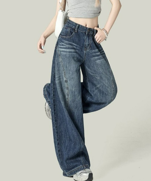 REBALANCE（リバランス）の「カーブドデニム（デニムパンツ・レディース・A・X-LARGE/LARGE/MEDIUM）」の9枚目の写真