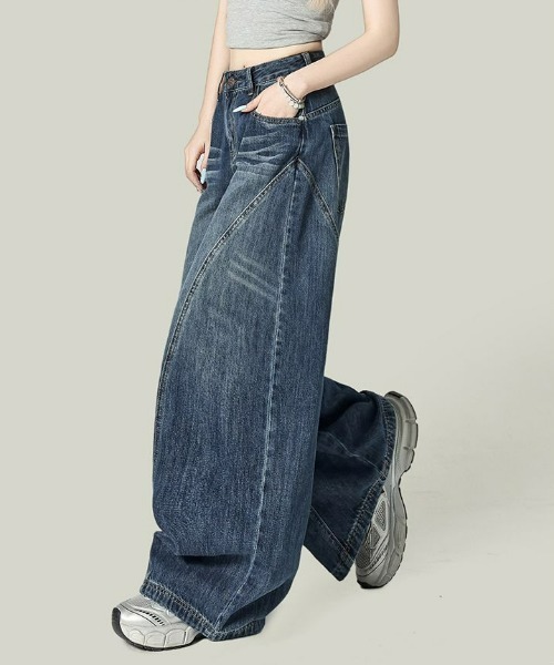 REBALANCE（リバランス）の「カーブドデニム（デニムパンツ・レディース・A・X-LARGE/LARGE/MEDIUM）」の10枚目の写真