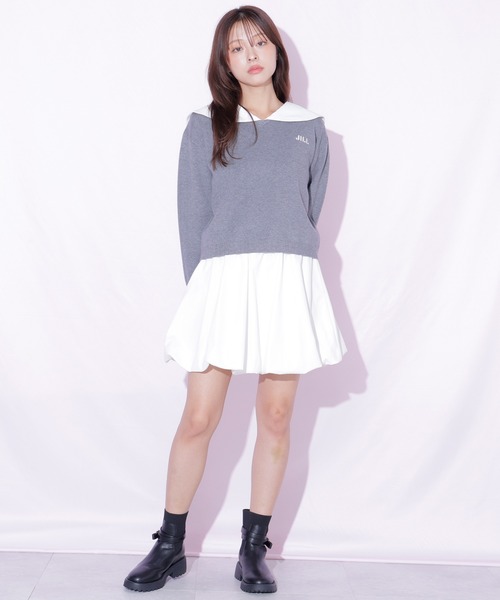 JILL by JILL STUART(ジルバイジルスチュアート)の「ダブルベルトショートブーツ(ブーツ・レディース・ブラック/ホワイト・SMALL/MEDIUM/LARGE)」の16枚目の写真