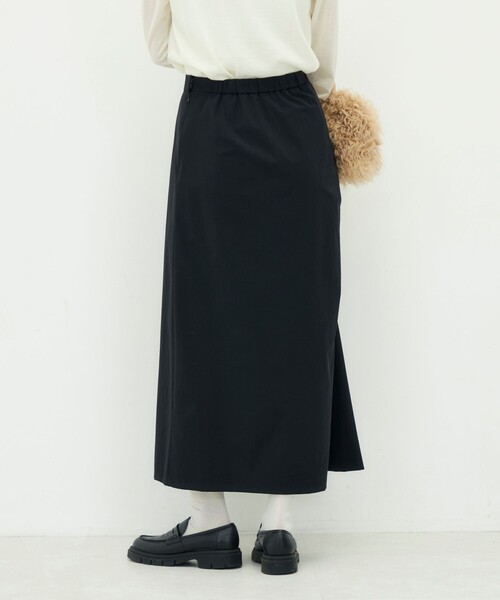 NOLLEY’S(ノーリーズ)の「《防シワ/2WAYストレッチ》ウォッシャブルサイドスピンドルアレンジスカート(スカート・レディース・ベージュ/ブラック・36/38)」の17枚目の写真